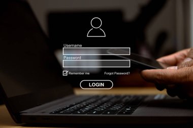 cyber security digital crime concept Protection from hackers information security