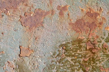 Çelik gibi paslanma ve paslanma dokusu.