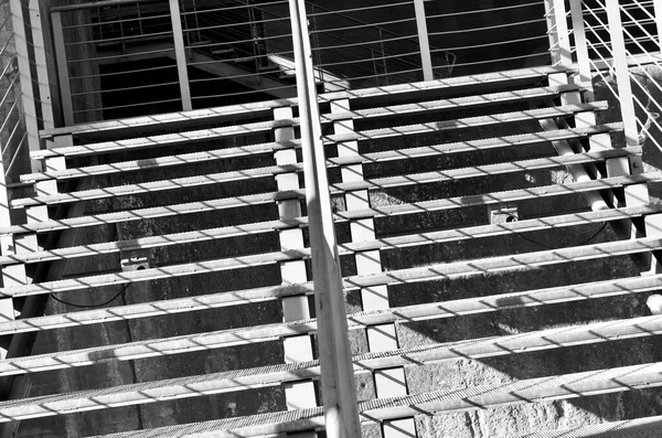 Escaleras Una Red Escalones Acero —  Fotos de Stock