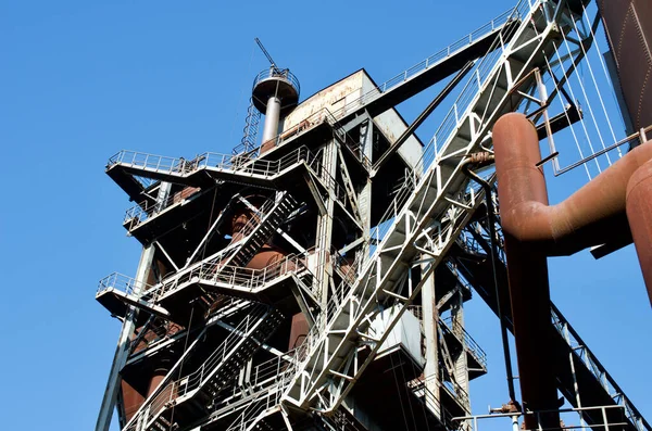 Alte Industriebauten Impressionen Von Stahl Und Rost — Stockfoto