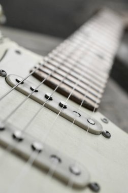 This is rock'n'roll. Impression of a worn out guitar