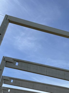 Modern güçlendirilmiş beton inşa büyük bir sanayi salonu