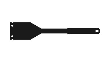 The best BBQ Cleaning Brush silhouette, isolated on white background. Vector illustration in trendy style. Editable graphic resources for many purposes.