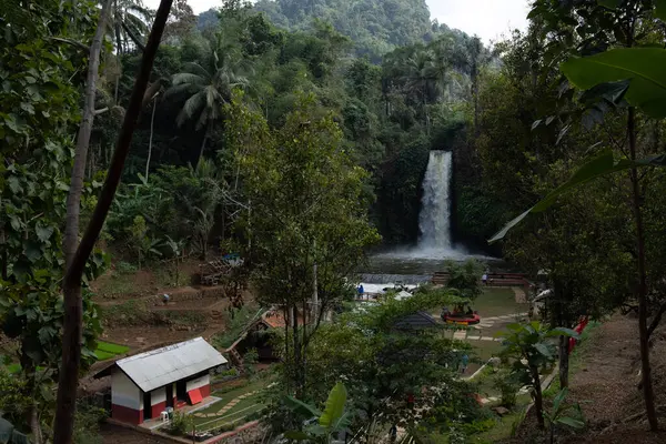 Kuningan West Java Schöne Landschaft Mit Wasserfällen — Stockfoto