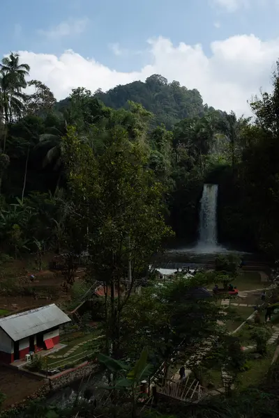Kuningan Oeste Java Belas Paisagens Com Cachoeiras Cascata — Fotografia de Stock
