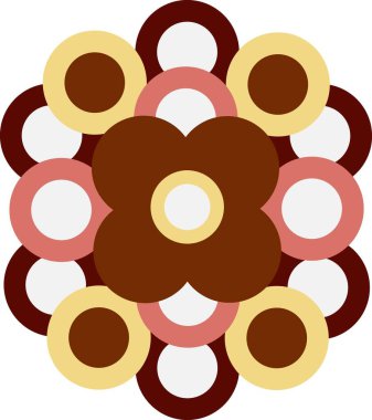 simge vektörü bir kahverengi çiçek