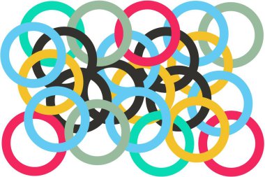 İllüstrasyon karmaşık çember arkaplan vektörü