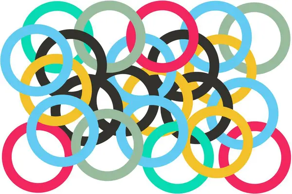 İllüstrasyon karmaşık çember arkaplan vektörü