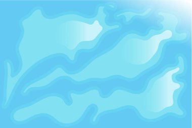 Havuzun üstünde mavi su