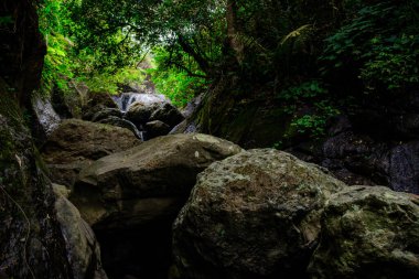 Serin kırsal kesimdeki su kaynaklarından birine bakın