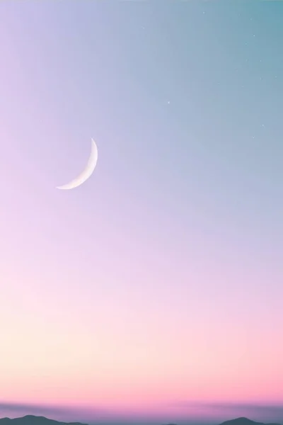 Twilight evening or morning minimal copy space sky sweet color tone background.