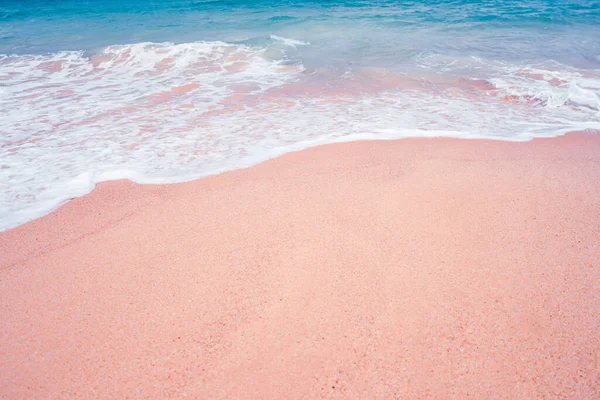 Spiaggia Tropicale Estiva Sabbia Bel Cielo Con Palma Cocco Sfondo — Foto Stock
