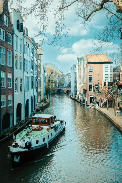 Kanały Utrecht Holandia — Zdjęcie stockowe
