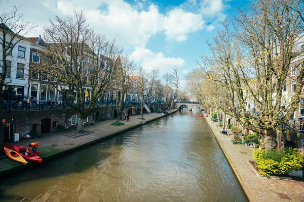 Kanały Utrecht Holandia Zdjęcie Stockowe