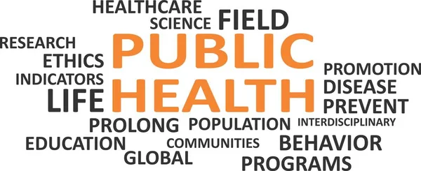 Word Cloud Public Health Related Items Royalty Free Stock Ilustrace