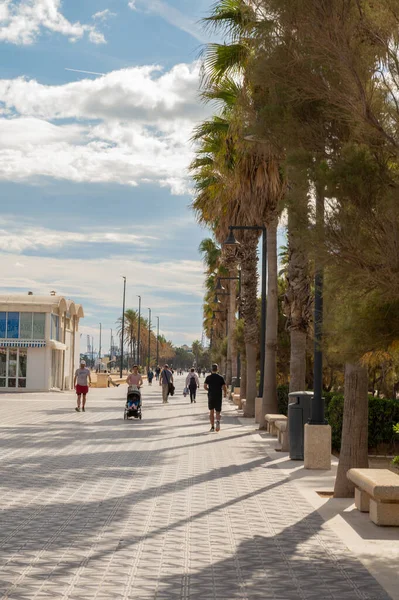 Βαλένθια Ισπανία 2022 Νοεμβρίου Άνθρωποι Περπατούν Κατά Μήκος Της Paseo — Φωτογραφία Αρχείου
