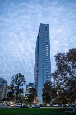 Buenos Aires, Arjantin: 29 Mayıs 2023: Arjantin Cumhuriyeti 'nin başkenti Buenos Aires' te Puerto Madero Binaları.