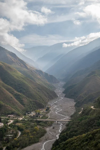 stock image Termas de Reyes viewpoint in the province of Jujuy in the Argentine Republic where you can see the Reyes River.