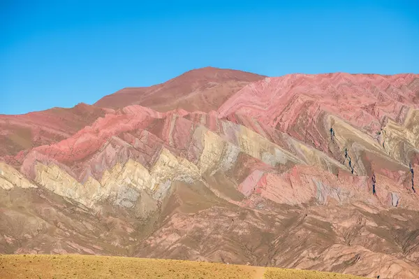 Serrania Hornocal Heuvel Van Veertien Kleuren Quebrada Humahuaca Jujuy Argentinië — Stockfoto