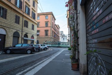 İtalyan başkentindeki Roman Terminali 'nde tipik İtalyan kahvaltısı..