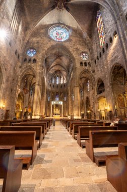 Cathedral of Santa Maria of Ginona, Spain clipart
