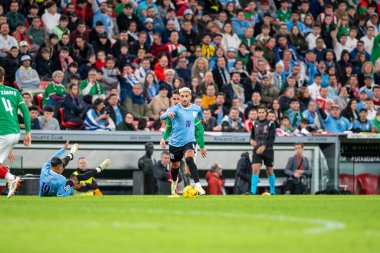 Bilbao, İspanya: 23 Mart 2024: Uruguay 'dan Gürcistan de Arrascaeta, Euskadi ile Uruguay arasında oynanan Uluslararası Dostluk karşılaşması sırasında 23 Mart 2024 tarihinde İspanya' nın Bilbao kentinde oynanmıştır..