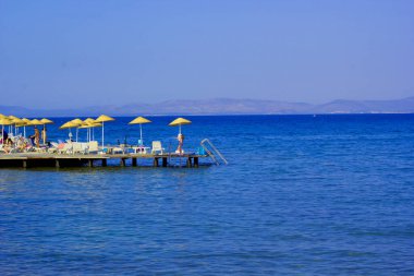 Çağlar denizinde güzel bir sahne, Cesme, İzmir