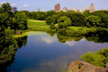 New York 'taki Central Park' ta güzel bir manzara.