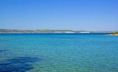 Yazın güzel plaj manzarası