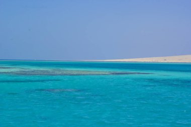 Hurgada, Mısır 'daki güzel kızıl deniz manzarası