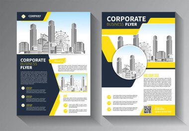 Kapak kitabı sunumunda soyut mavi sıvı grafiksel çember şekli. Minimum broşür düzeni ve modern rapor iş ilanları poster şablonu