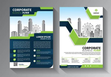 Şirket Kitap Kapağı Tasarım Şablonu A4 'te. Broşür, Yıllık Rapor, Dergi, Poster, İş Sunumu, Portföy, Flyer, Banner, Web Sitesi