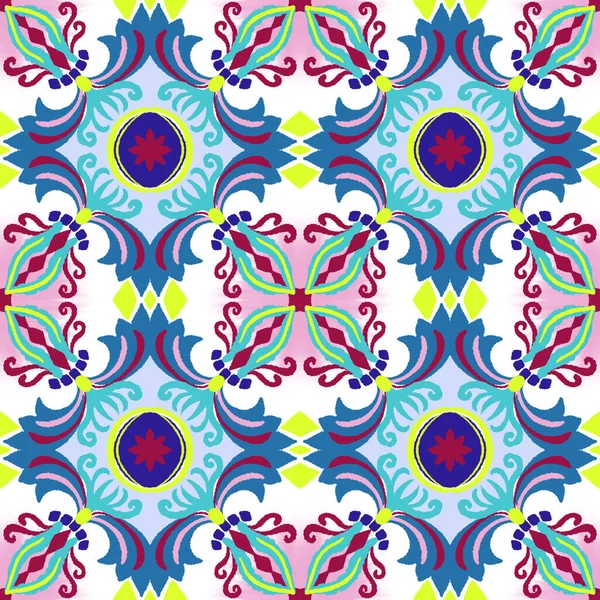 Cerámica Azulejos Colores Mediteranean Azulejo Portugal Diseño Universal Colección Patrones — Foto de Stock