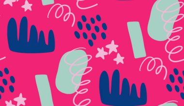 Kusursuz desenli, yaratıcı dekoratif çiçekli modern renkli tarzlı. Duvarda parmak izi, yastık, dekorasyon iç dekorasyon, bebek giyimi ve gömlek, tebrik kartı, moda kumaşı.. 