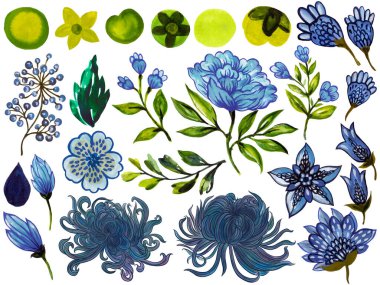 Grafikler için beyaz botanik doğu Asya çiçeğinin soyut gül şakayıklarına izole edilmiş element. Stok illüstrasyonu, desen, moda, davet selamı, duvar kağıdı