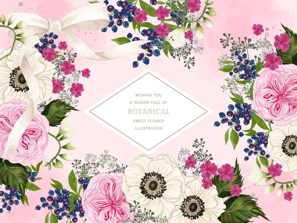 Illustration Bridal Flower Bouquet Blooming Petal Bud Illustration Your Projects — Φωτογραφία Αρχείου