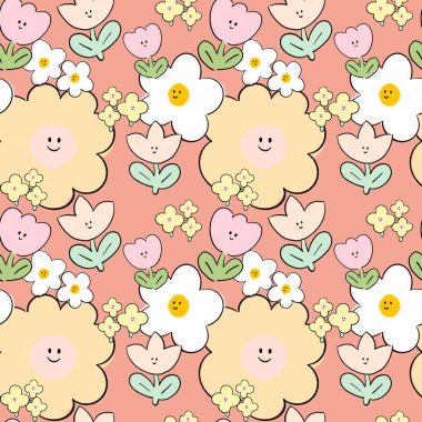 Kusursuz desensiz tatlı pastel bebek partisi için en az botanik güzel çiçek, doğum günü çocukları, paketleme.