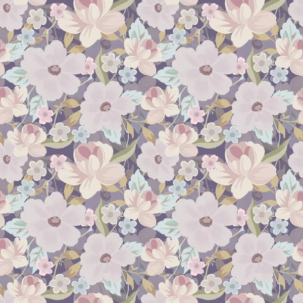 Midsummer Spring Blooming Meadow Seamless Pattern Plant Background Fashion Wallpaper — Stock Photo, Image