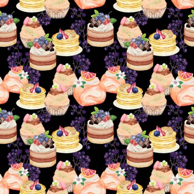 Tereyağlı Krema ve meyvesiz arkaplanlı Sevgililer Günü temalı Kek Pastası Pastası Pastanesi Tatlısı