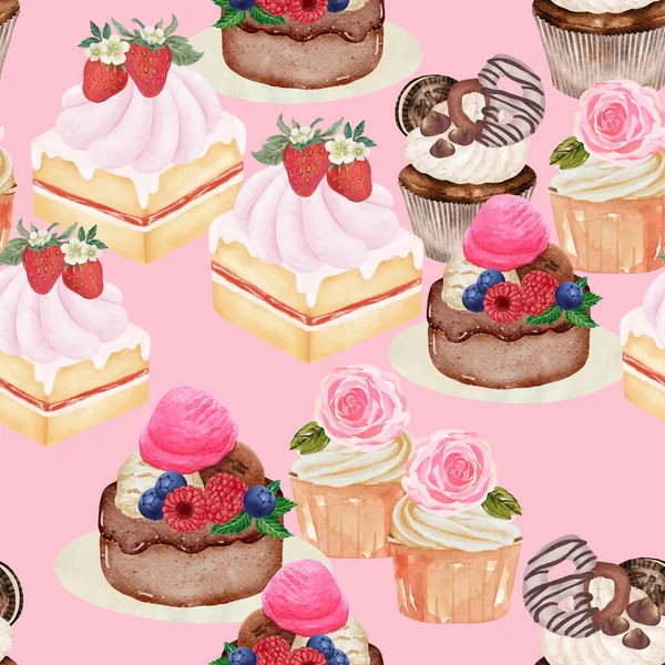 Кекс Торт Хліб Випічка Десерт Тему Любові День Святого Валентина — стокове фото