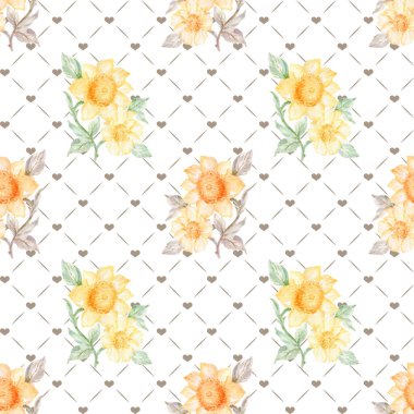 Ayçiçeği desensiz. Moda kumaşı veya diğer basılabilir kapaklar için mükemmel bir süs.