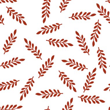 Suluboya elle çizilmiş suluboya bitkiler çiçek açar suluboya çizimler beyaz arka planda kusursuz desenler bırakır