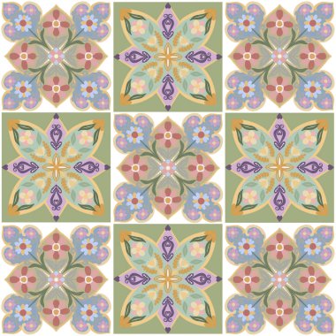 Azulejos majolica fayansları yama Rus tarzı 