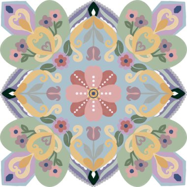 Azulejos majolica fayansları yama Rus tarzı 