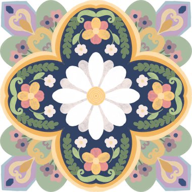 Azulejos majolica fayansları yama Rus tarzı 