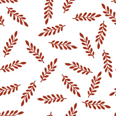 Suluboya elle çizilmiş suluboya bitkiler çiçek açar suluboya çizimler beyaz arka planda kusursuz desenler bırakır