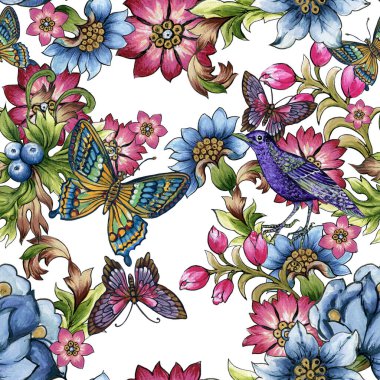 Barok rococo jacobean kusursuz desenli lüks retro beauiful