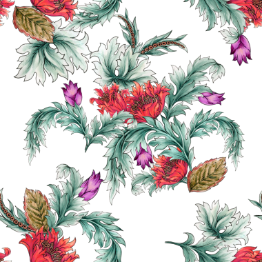 Barok rococo jacobean kusursuz desenli lüks retro beauiful