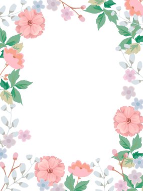 Zarif çiçek şablonları. Düğün davetiyesi, doğum günü ve anneler günü kartları, el ilanı, poster, afiş, broşür, e-posta başlığı, sosyal ağlarda paylaşım, reklam, etkinlikler için