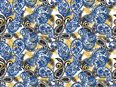 Mandala halk kınası desenli desenli desenli dövmeli kumaş desenli kağıt desenli arka plan elle boyanmış.